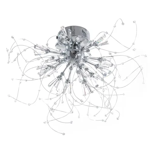 Dekoracyjna chromowana lampa sufitowa do salonu Italux MX51108-15A Luciola 15xG4 60cm x 60cm Wyprzedaż