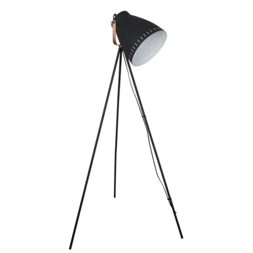 Bestseller Lampa podłogowa czarna skandynawska trzy nogi metalowa Italux ML-HN3068-B+RC Franklin 1xE27