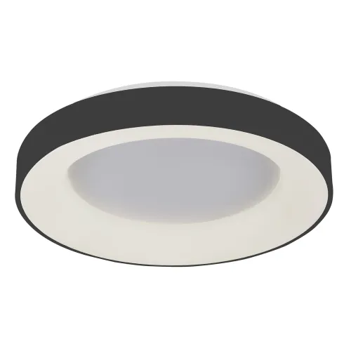 Premium Okrągły plafon 48cm czarna obudowa i biały spód Italux 5304-840RC-BK-3 Giulia LED 40W 3000K