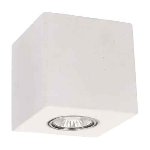 Lampa sufitowa box sześcian kostka nowoczesna betonowa biała Spot-Light 2576137 Concretedream 1xGU10 10x10cm Obniżka ceny