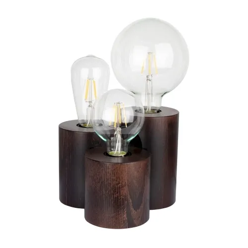Lampa nocna stołowa z drewna bukowego cylindryczne schodki Spot-Light 2266376 Vincent 3xE27 15cm Nie przegap