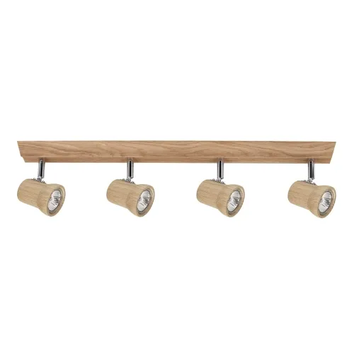 Lampa sufitowa listwa z reflektorami drewno dębowe olejowane Spot-Light 2434474 Venla Sufitowa 4xGU10 14cm x 69cm Oferta czasowa