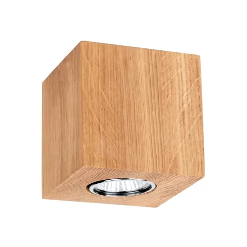 Nowość Lampa sufitowa drewniana dębowa tubka rustykalna skandynawska Spot-Light 2576174 Wooddream GU10 10x10cm