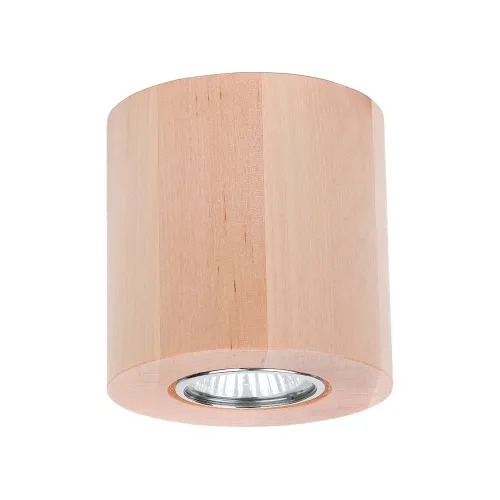 Rabat Lampa sufitowa walec tuba drewniana brzozowa Sufitowa Spot-Light 2066160 Wooddream GU10 10x10cm