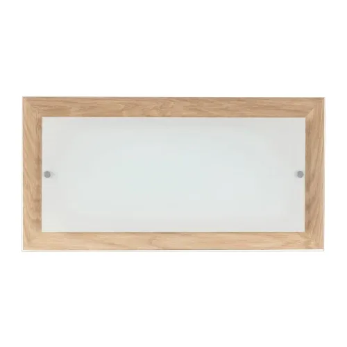 Niska cena Plafon lampa sufitowa prostokątna płaska drewno dębowe szkło Spot-Light 4032974 Finn LED 24W 2700K 57x29 cm