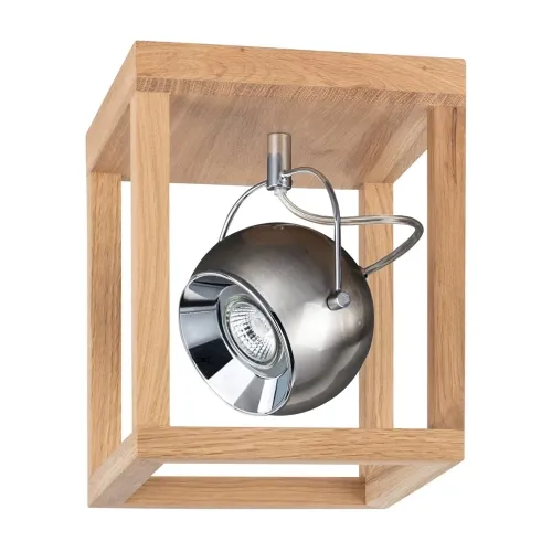 Lampa sufitowa okrągły reflektor w ramie z drewna dębowego Spot-Light 5227174 Roy GU10 25cm x 20cm x20cm Nie przegap