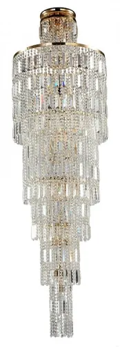 Bezpieczne zakupy Lampa Wisząca kryształowy żyrandol Maytoni DIA003-PT50-G Niagara 6xE14 51cm x 175cm złoty